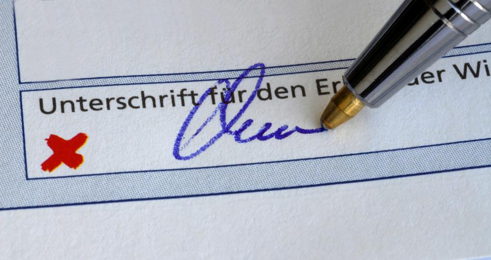 A signature's legitimacy is confirmed by a financial institution under a signature guarantee.