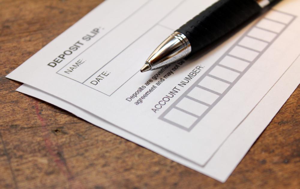 Direct deposit eliminates the need for deposit slips.