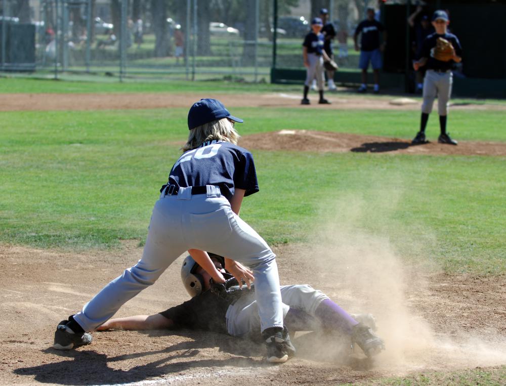 Local kids' baseball teams often seek volunteers.