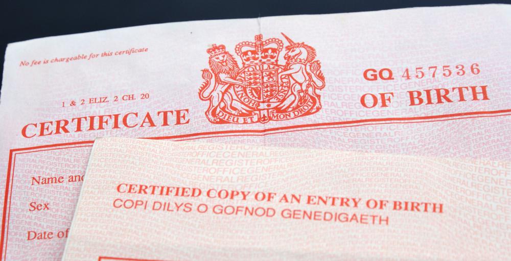 Birth certificates are considered to be public records.