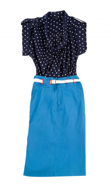 Business casual clothing should not be too tight, too loose or too revealing.