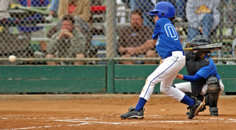 Local ballparks might feature advertising from local businesses.