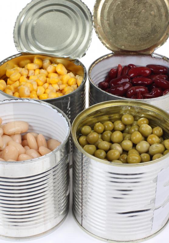 Disaster management teams may distribute canned goods to those living in affected areas.