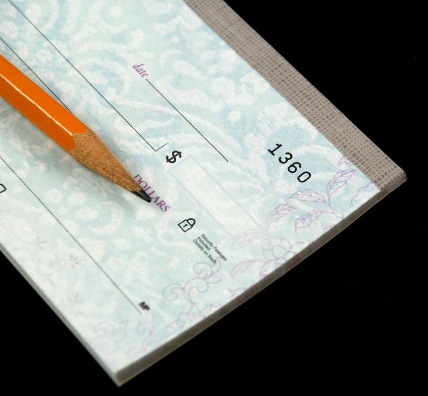Garnishments usually are taken out of an employee's check.
