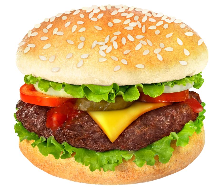 Cheeseburgers are often available in a food court.