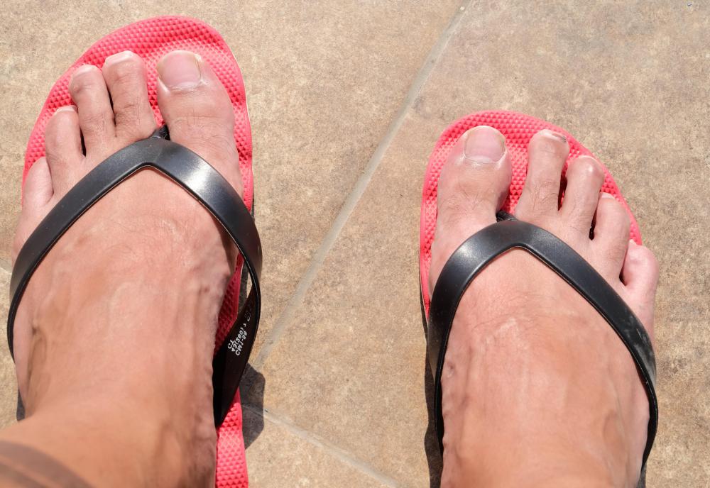Shoe cobblers may design different kinds of flip-flops.