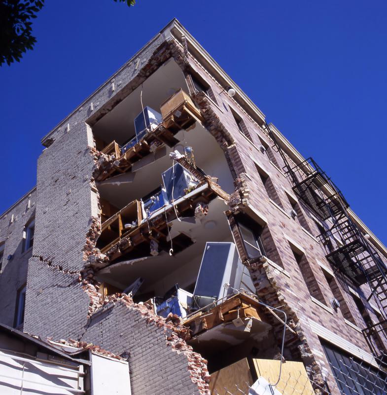 Catastrophic coverage may cover buildings where earthquakes are an issue.