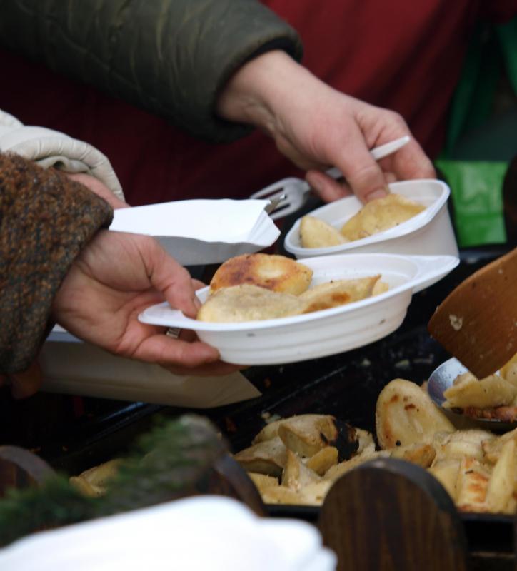 Homeless shelters also benefit regularly from leftover grocery store food.