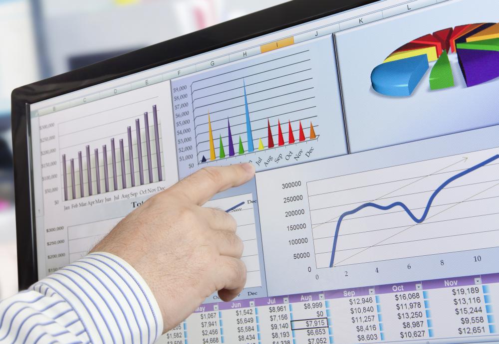 Financial analytics can involve incorporating complex information into easy-to-understand charts and graphs.