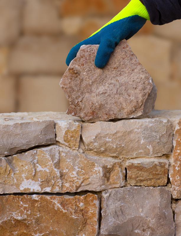 Sometimes subcontractors like stonemasons will bid on part of a project.