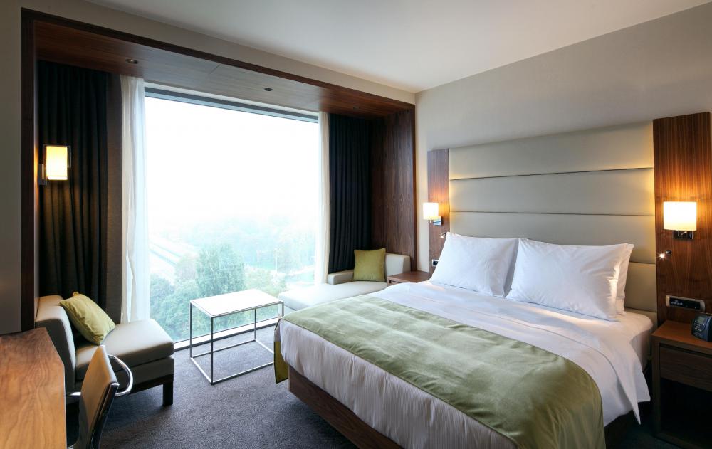 The manager of a hotel's front office often oversees room assignments and special requests made by guests.