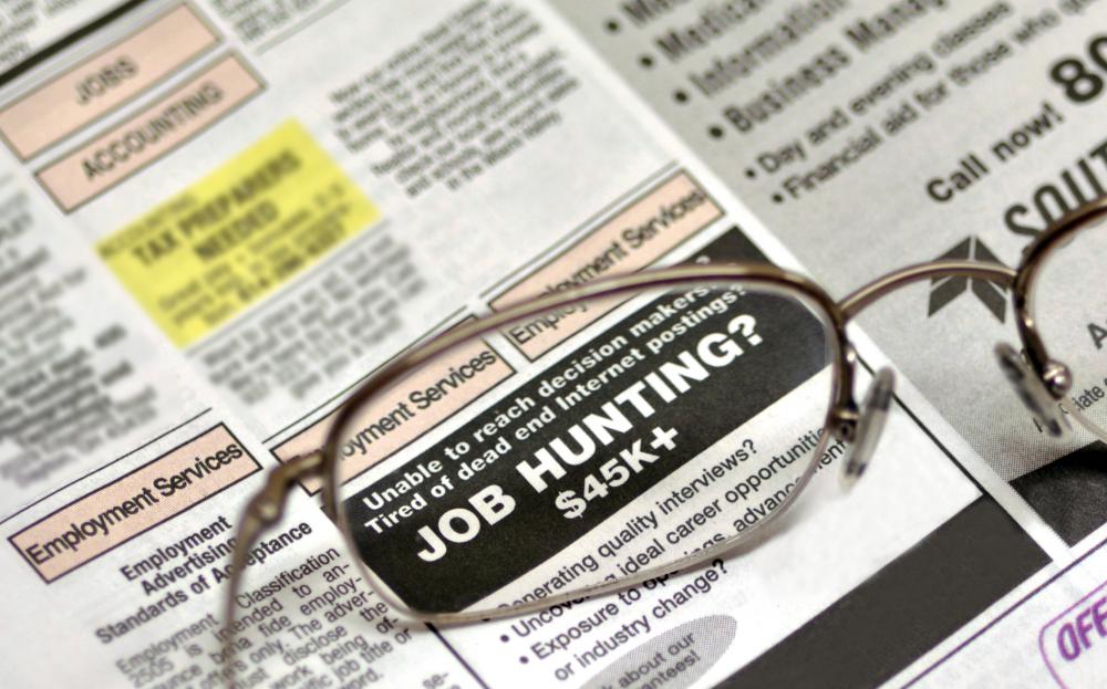 People who apply for unemployment benefits must prove they are actively seeking employment.