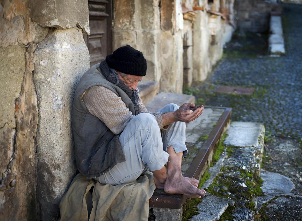 Sudden bankruptcy and homelessness due to a job loss is a form of situational poverty.