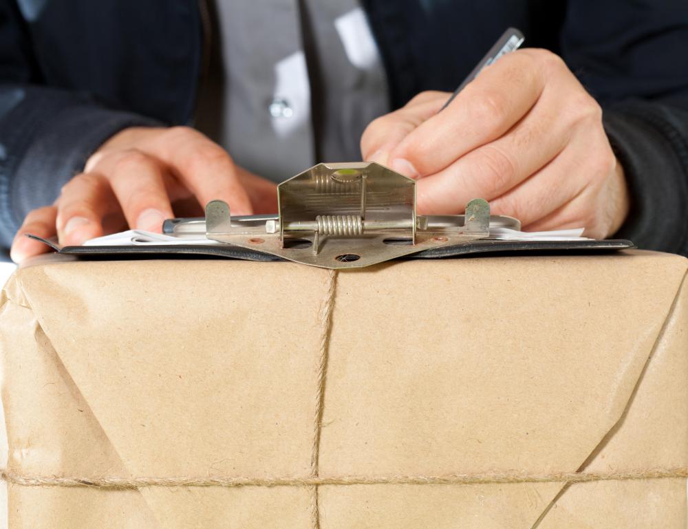 An airbill contains packaging information.