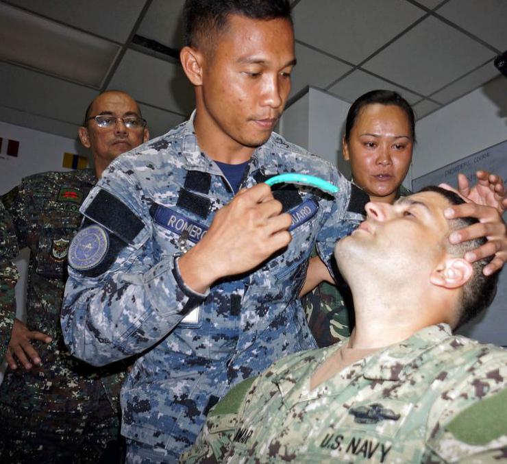 A military medic must be skilled in securing airways.