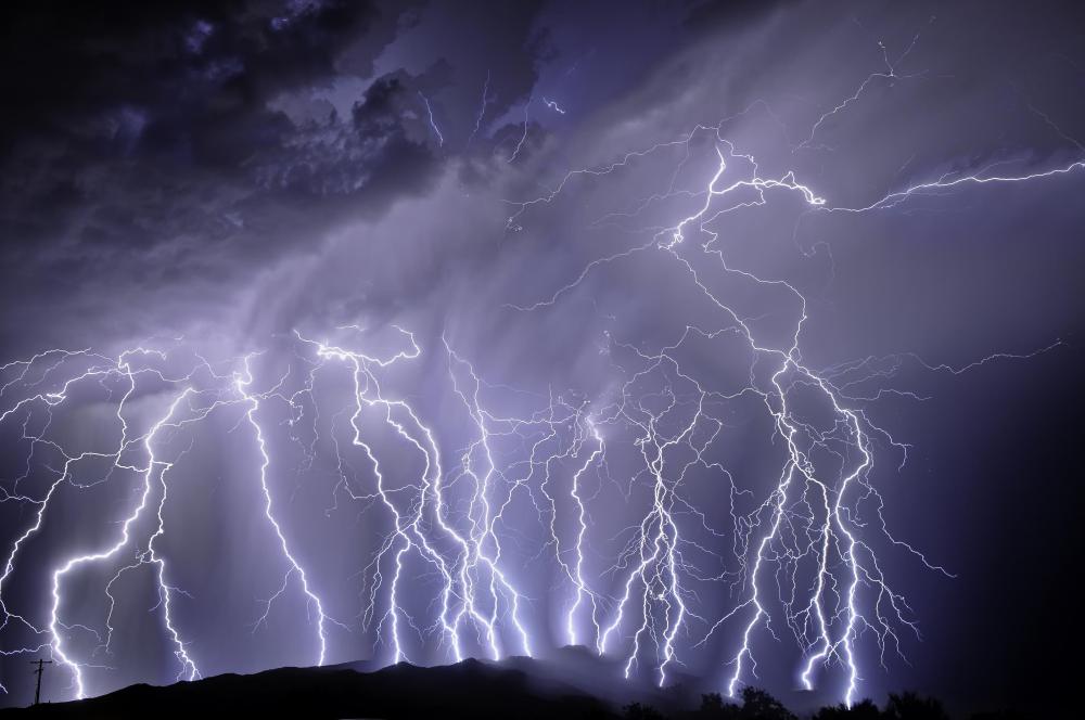 Lightning can cause property damage.