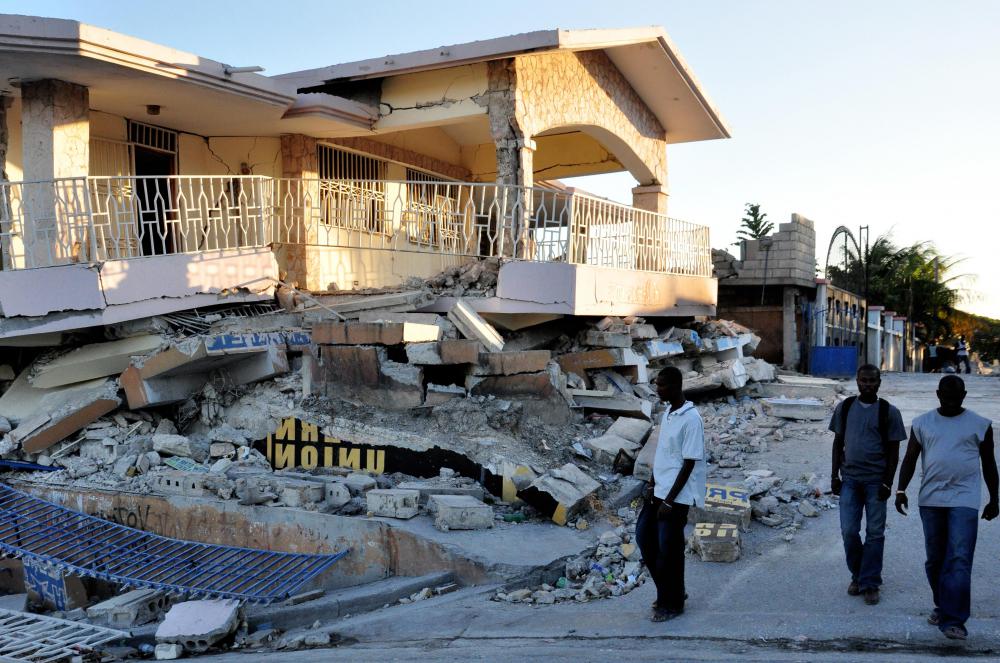 Disaster management is needed to help clean up areas hit by an earthquake.