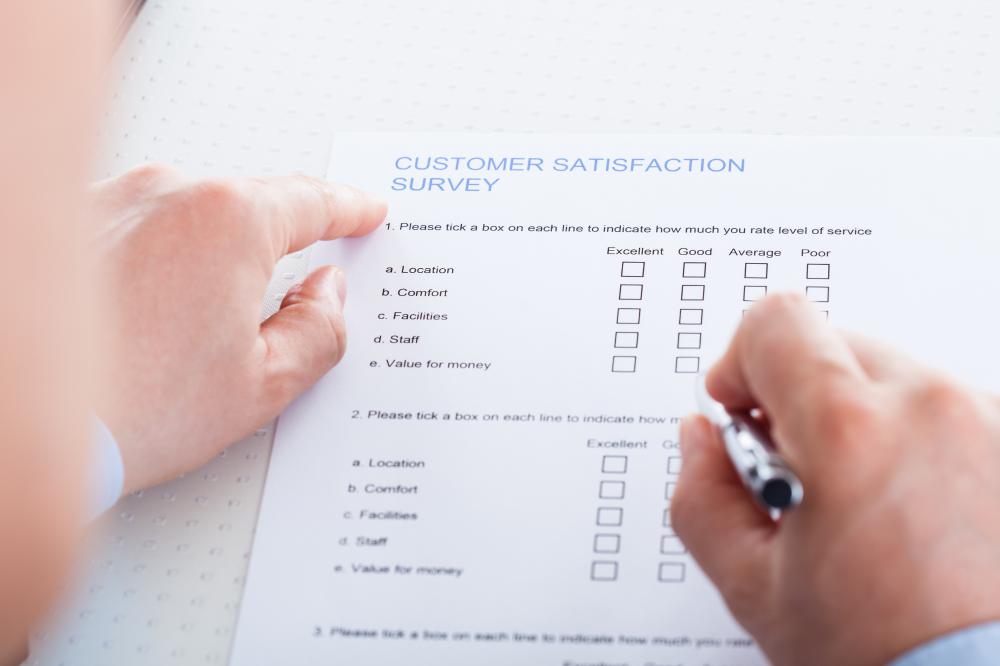 Businesses collect feedback through surveys, which are used to identify how customers feel about a product or service.