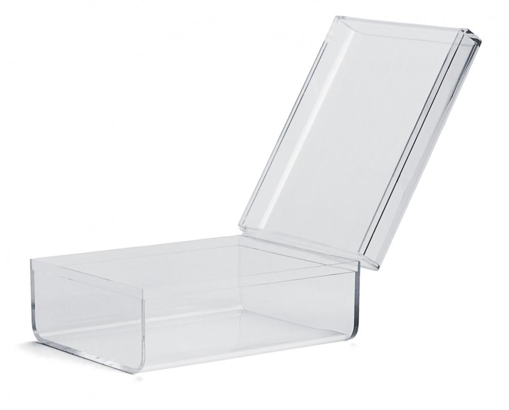 A recycled plastic box.
