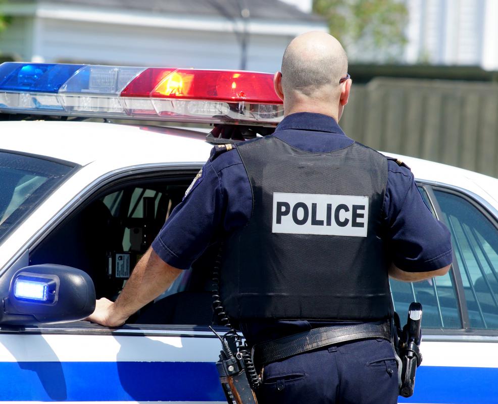 Some police officers spend their time in an assigned area keeping watch for trouble.