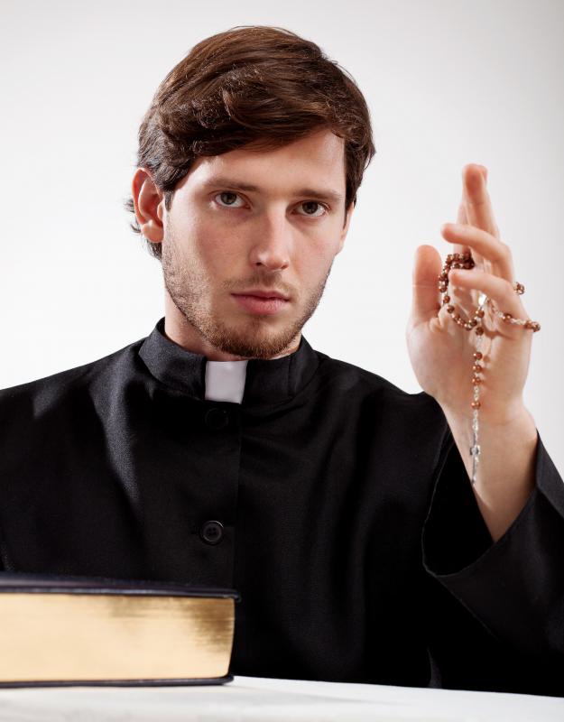 Priests often minister charity programs.