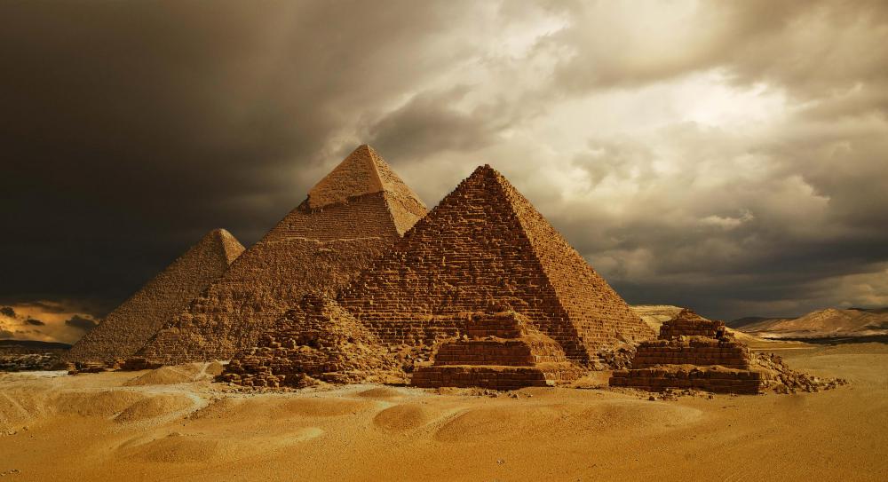 The Pyramids of Giza took several generations to complete.