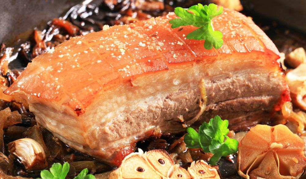 A pork belly roast.