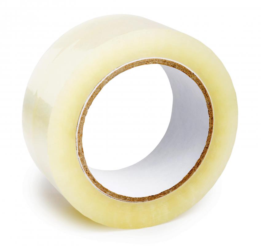 Tape is used to secure packages prior to shipping them to customers.