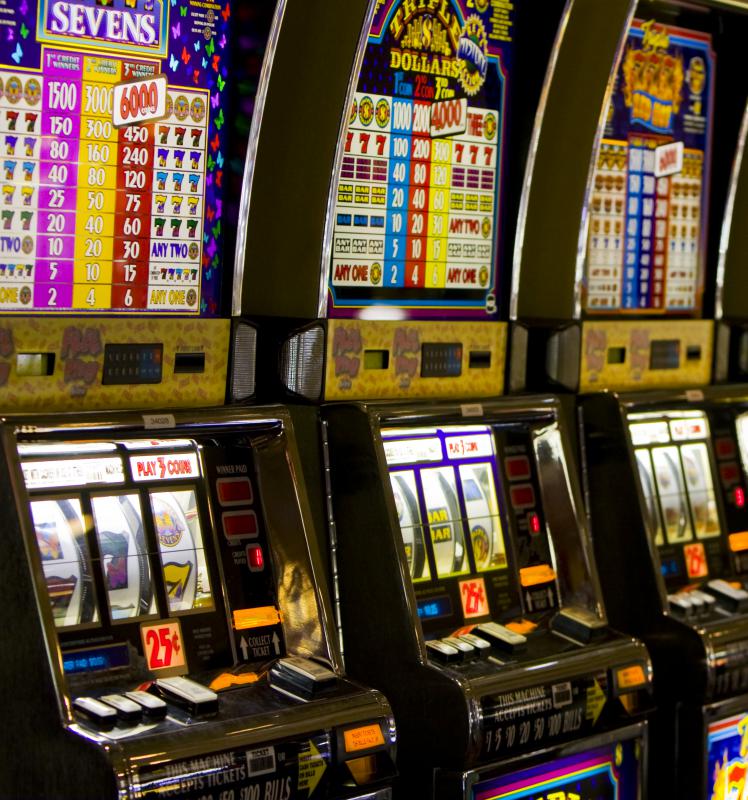 The symbols in all of the slots must match for a player to hit "jackpot" while using a slot machine.