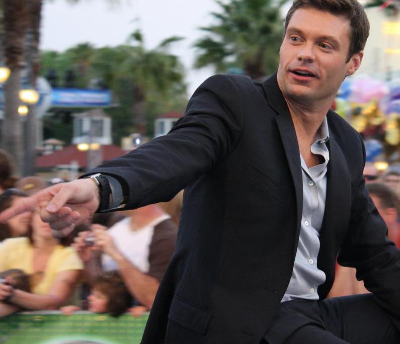 Ryan Seacrest is an example of a famous radio show host who can help command expensive advertising rates.