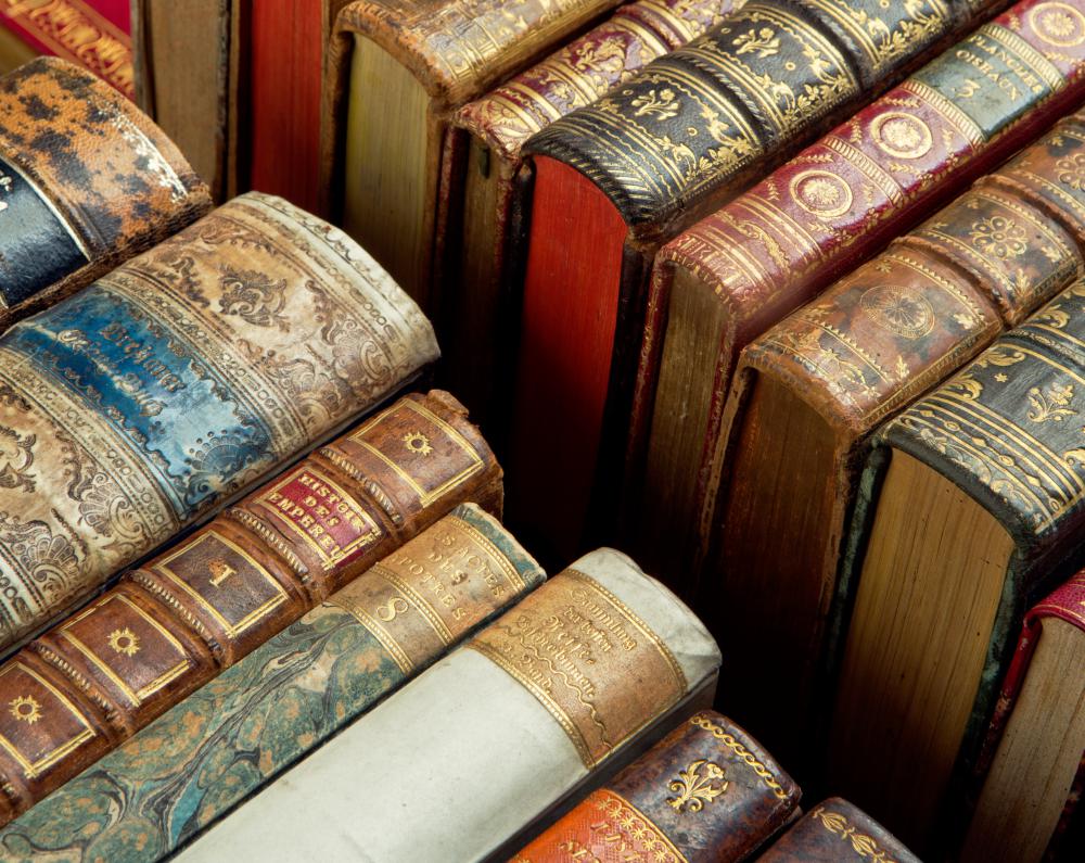 Antique books may be worth a great deal of money.