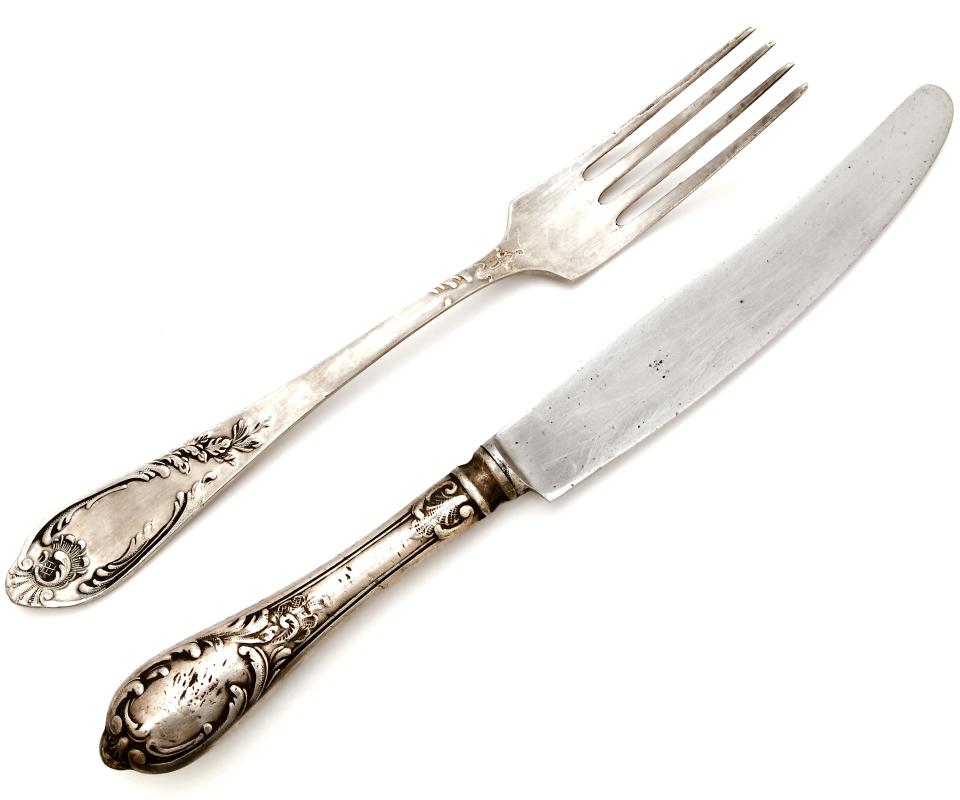 Silverware from an estate sale.