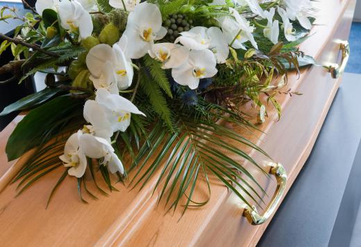 Death benefits may cover the cost of a funeral.