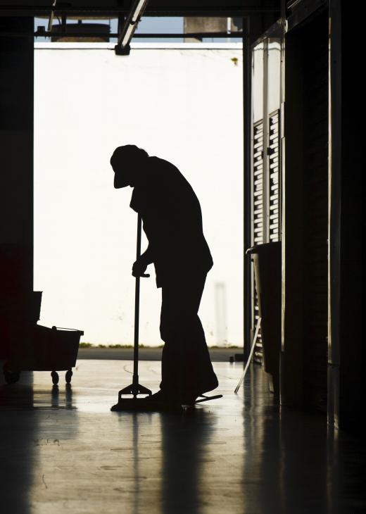 Schools typically employ a janitorial staff.