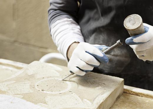 Stonemasons may bid for work constructing garden walls on buildings.