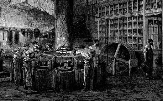 The Industrial Revolution brought with it mass production.