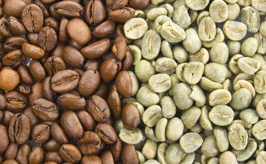 Raw coffee refers to unprocessed green coffee beans.