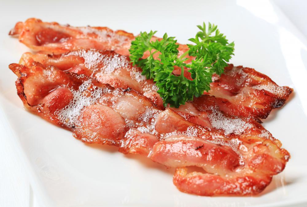 Bacon is made from pork bellies.