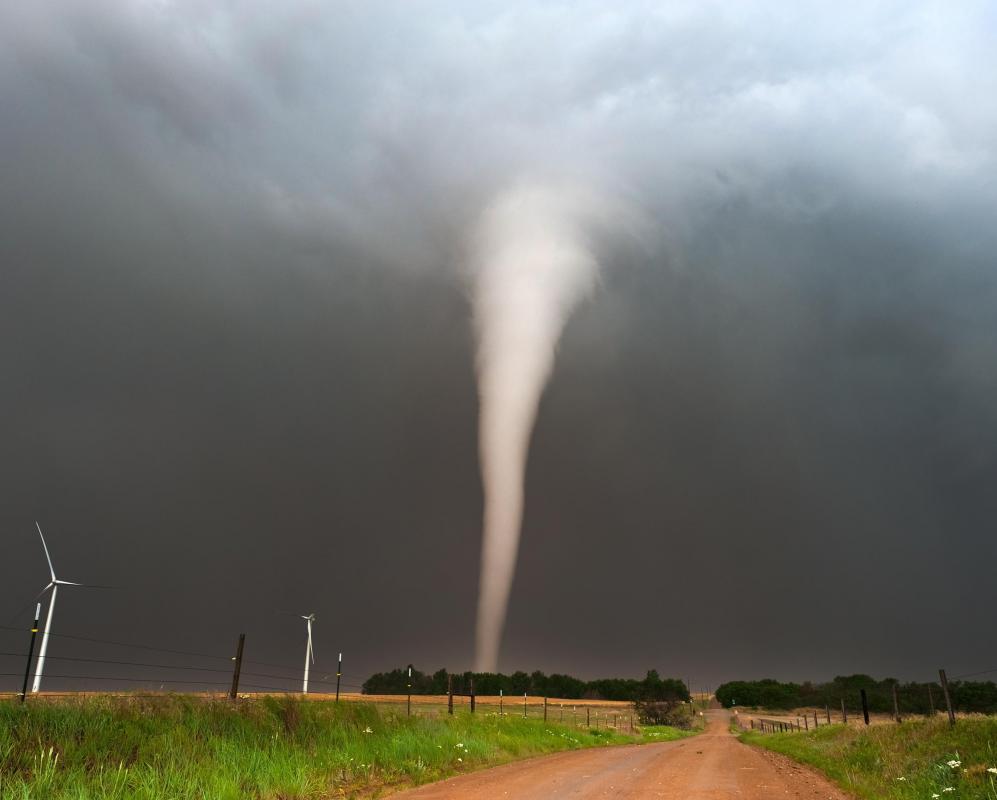A tornado might cause damage that prompts an insurance claim.