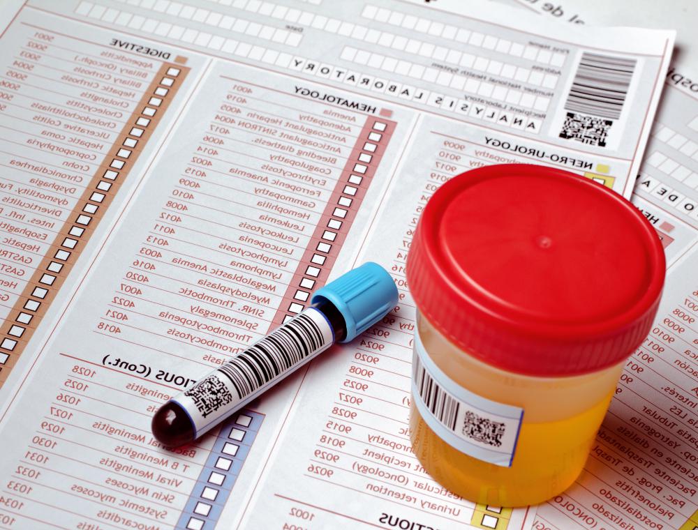 Blood and urine samples are collected and evaluated by the diagnostic division.