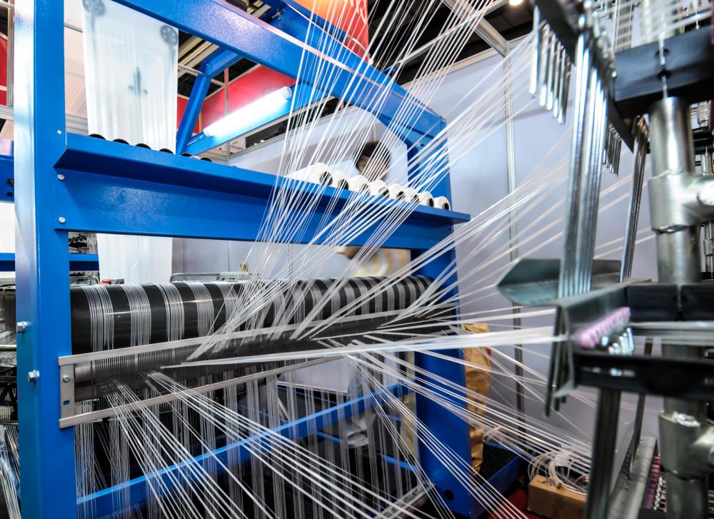 An industrial market may include the buying and selling of industrial looms as well as the raw wool used to run them.