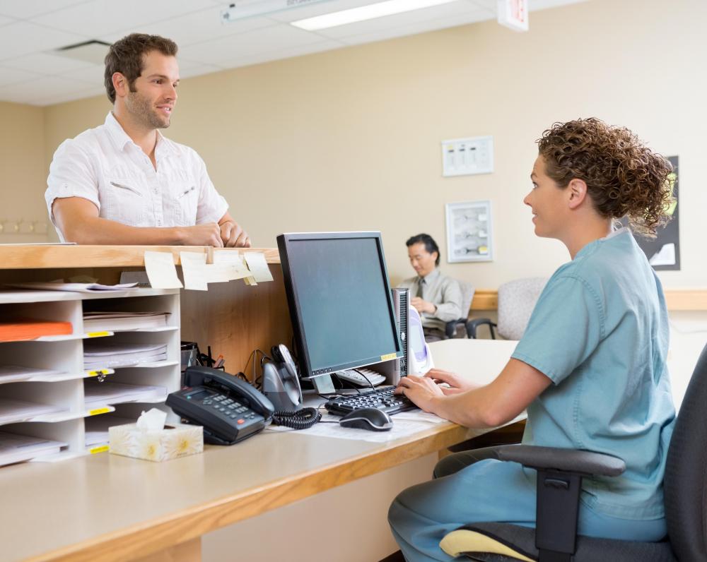 A clinic front office coordinator must be properly trained to handle medical records and other sensitive electronic files.