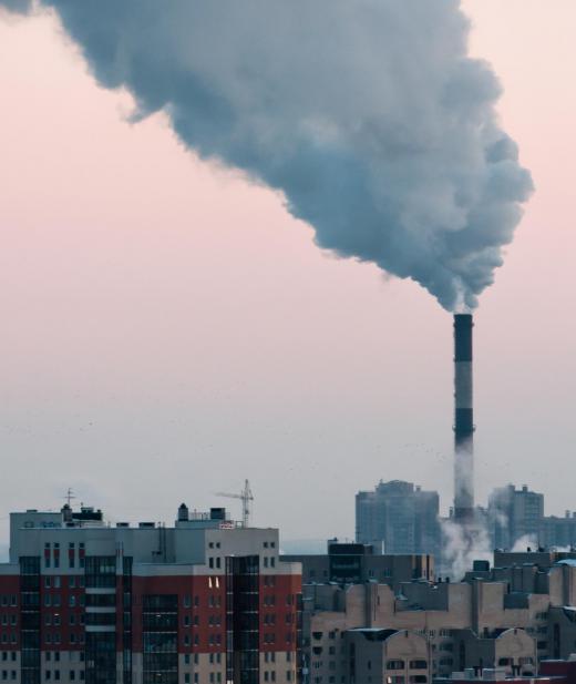 A company might measure the impact of its smokestack emissions on a surrounding region as part of its social accounting practices.