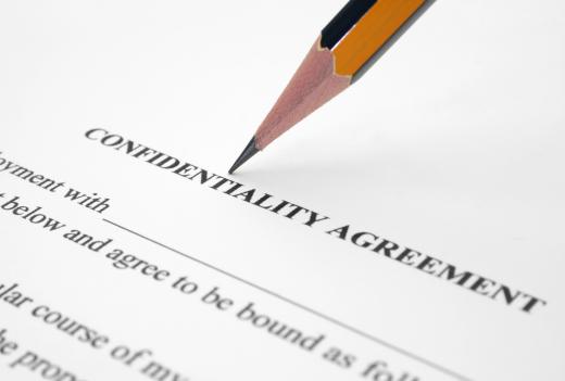 Some employees sign a confidentiality agreement.