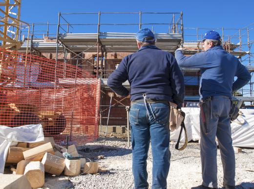 A business line of credit may be used to pay for subcontractors on a construction site.