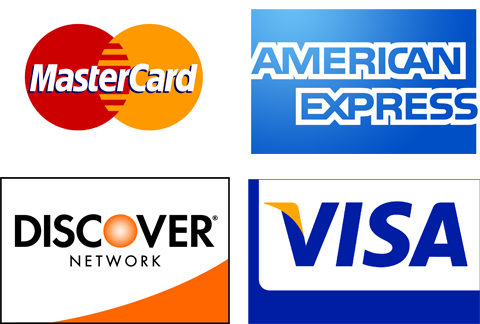 Credit card logos.