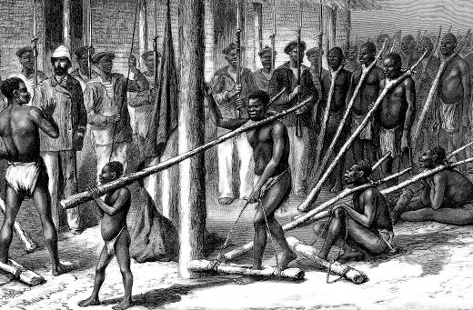 African slaves were moved by ships during the triangle trade.