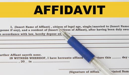 Affidavits of title are used in real estate transactions to state information about the property.