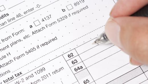 Filling out the tax forms for the years in which taxes weren't paid can help predict how much in back taxes are owed.