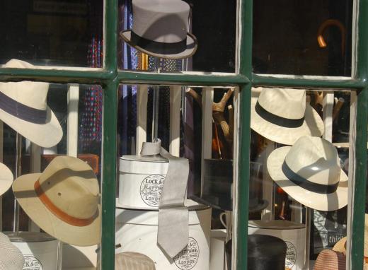 Haberdashers sell men's accessories, like hats and ties.